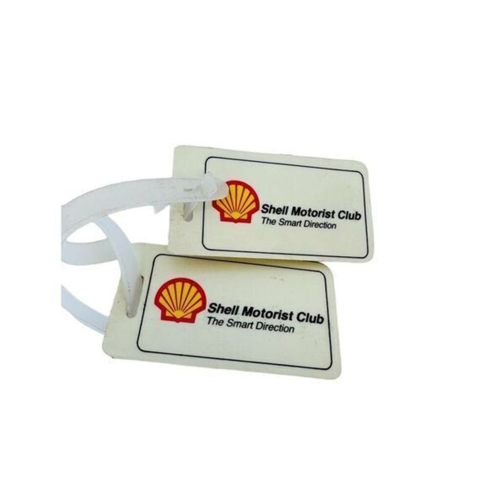 Vintage Shell Motorist Club The Smart‎ Direction Retrieval Service Luggage Tags